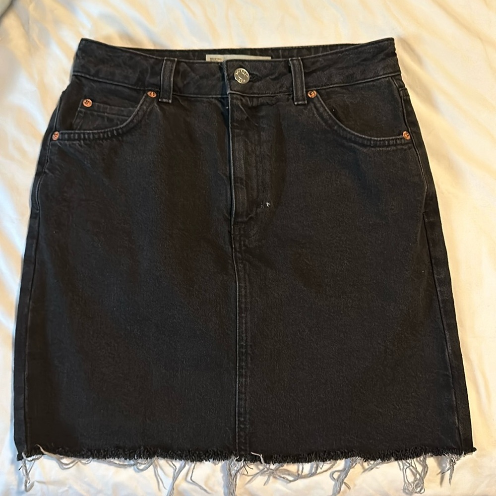 Topshop Moto denim skirt